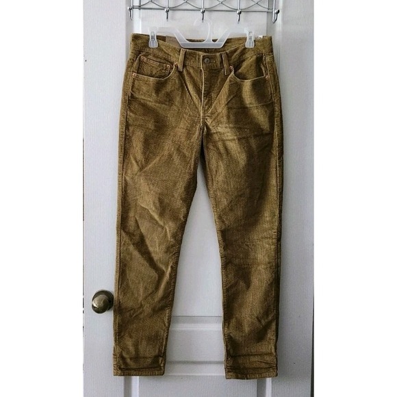 Levi's 314 Shaping Straight Corduroy Womens Pants Size‎ 29x30 Brown Mid-Rise - Picture 2 of 11